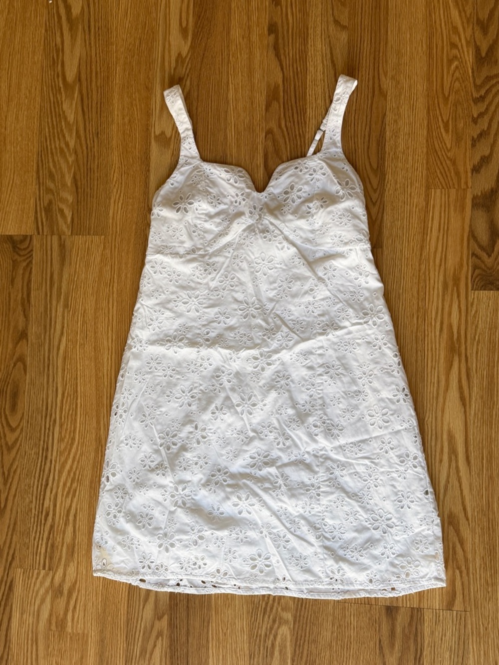 Abercrombie and fitch floral eyelet mini dress